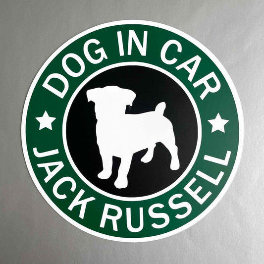 犬（ジャックラッセルテリア_2SB）マグネット ステッカー 防水 車用