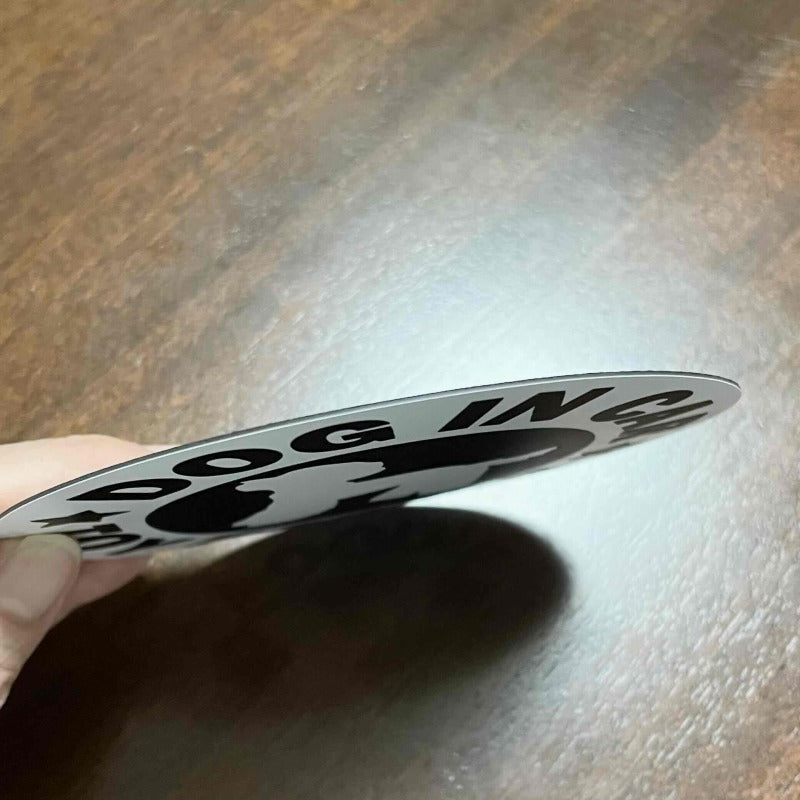 犬（トイプードル_2WH）マグネット ステッカー 防水 車用