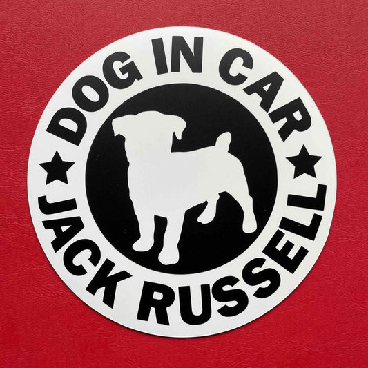 犬（ジャックラッセルテリア_WH）マグネット ステッカー 防水 車用