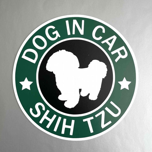 犬（シーズー_SB）マグネット ステッカー 防水 車用
