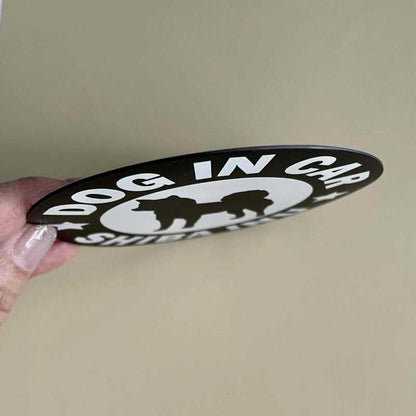 犬（柴犬）黒 マグネット ステッカー 防水 車用