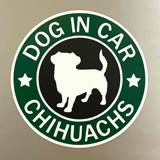 犬（チワックス）マグネット ステッカー 防水 車用