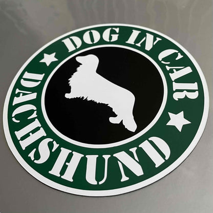 犬（ダックスフンド_ロング）マグネット ステッカー 防水 車用