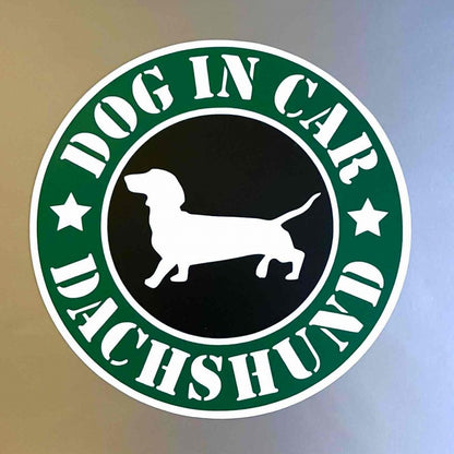 犬（ダックスフンド_スムース）マグネット ステッカー 防水 車用
